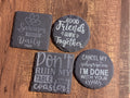 4 Pack Slate Coaster Pack - Random