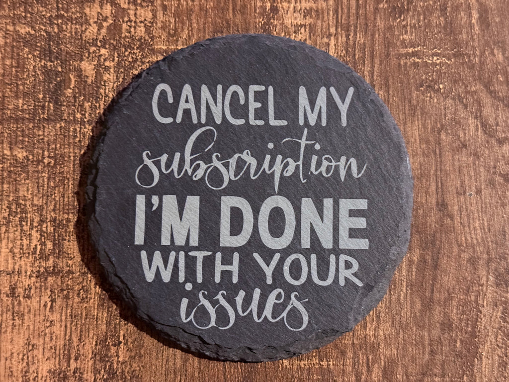 4 Pack Slate Coaster Pack - Random